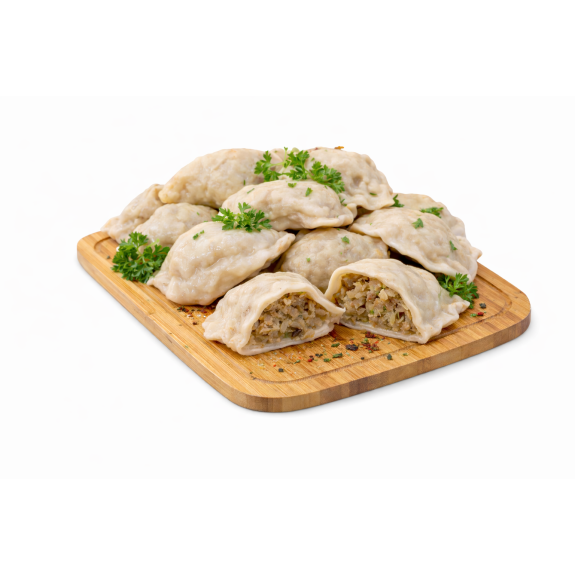 Pierogi z kapustą i pieczarkami