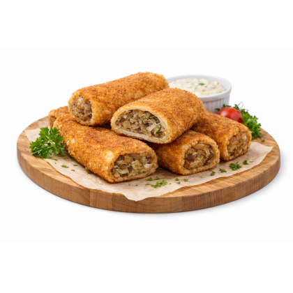 Krokiet z kapustą i pieczarkami